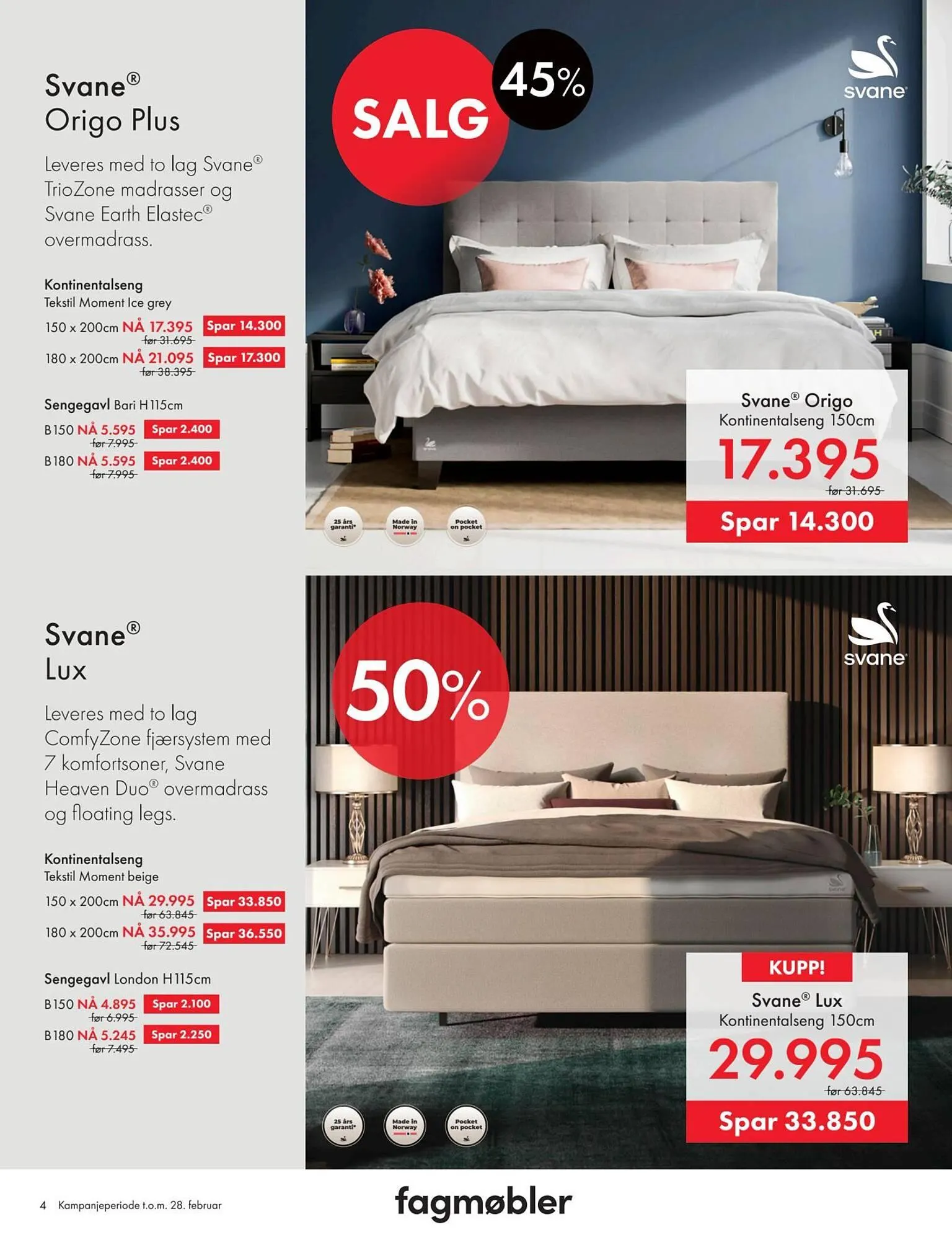 Fagmøbler kundeavis fra 1. februar til 1. mars 2026 - kundeavisside 4