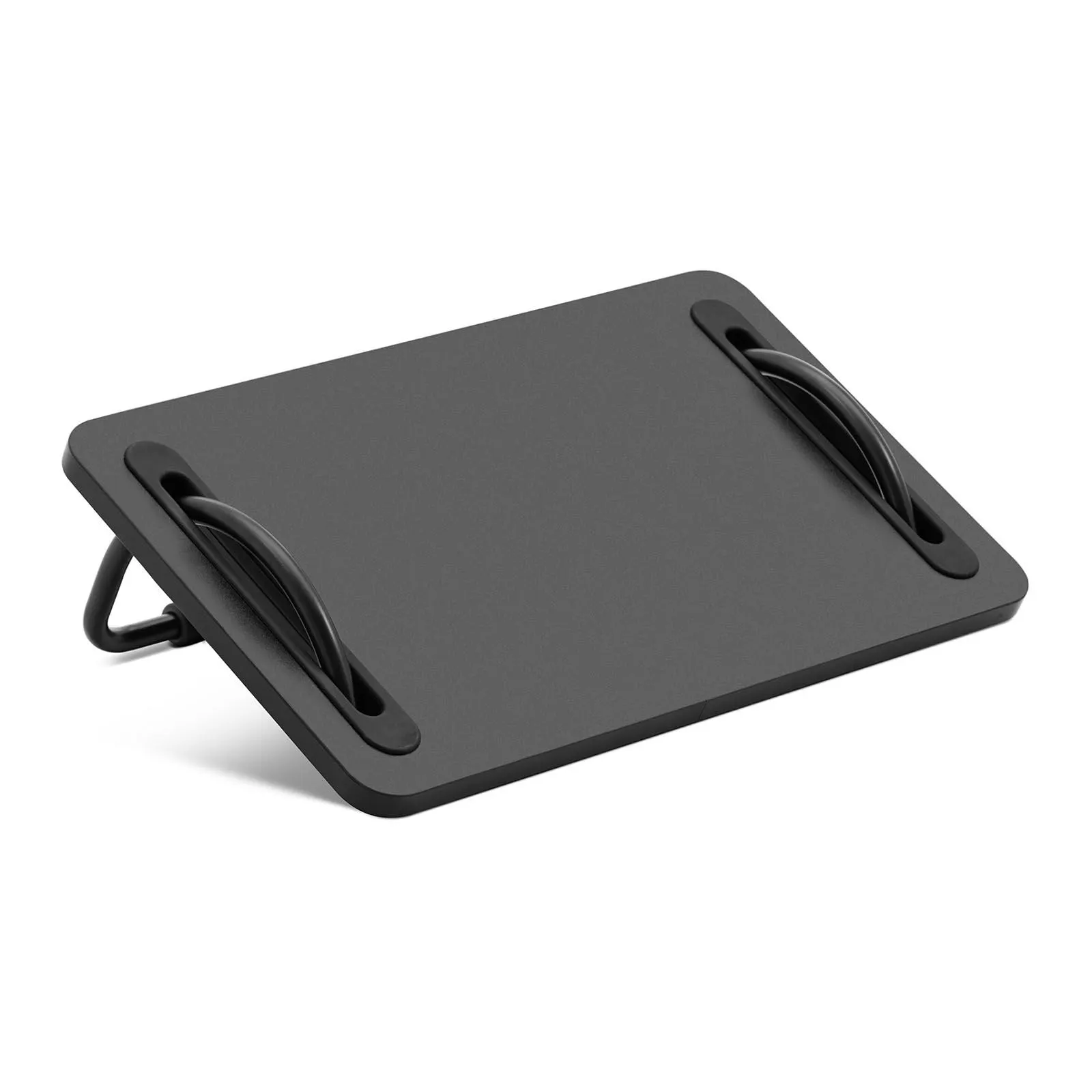 Fotstøtte - stål / plast / sponplater / filt - svart - 30 kg