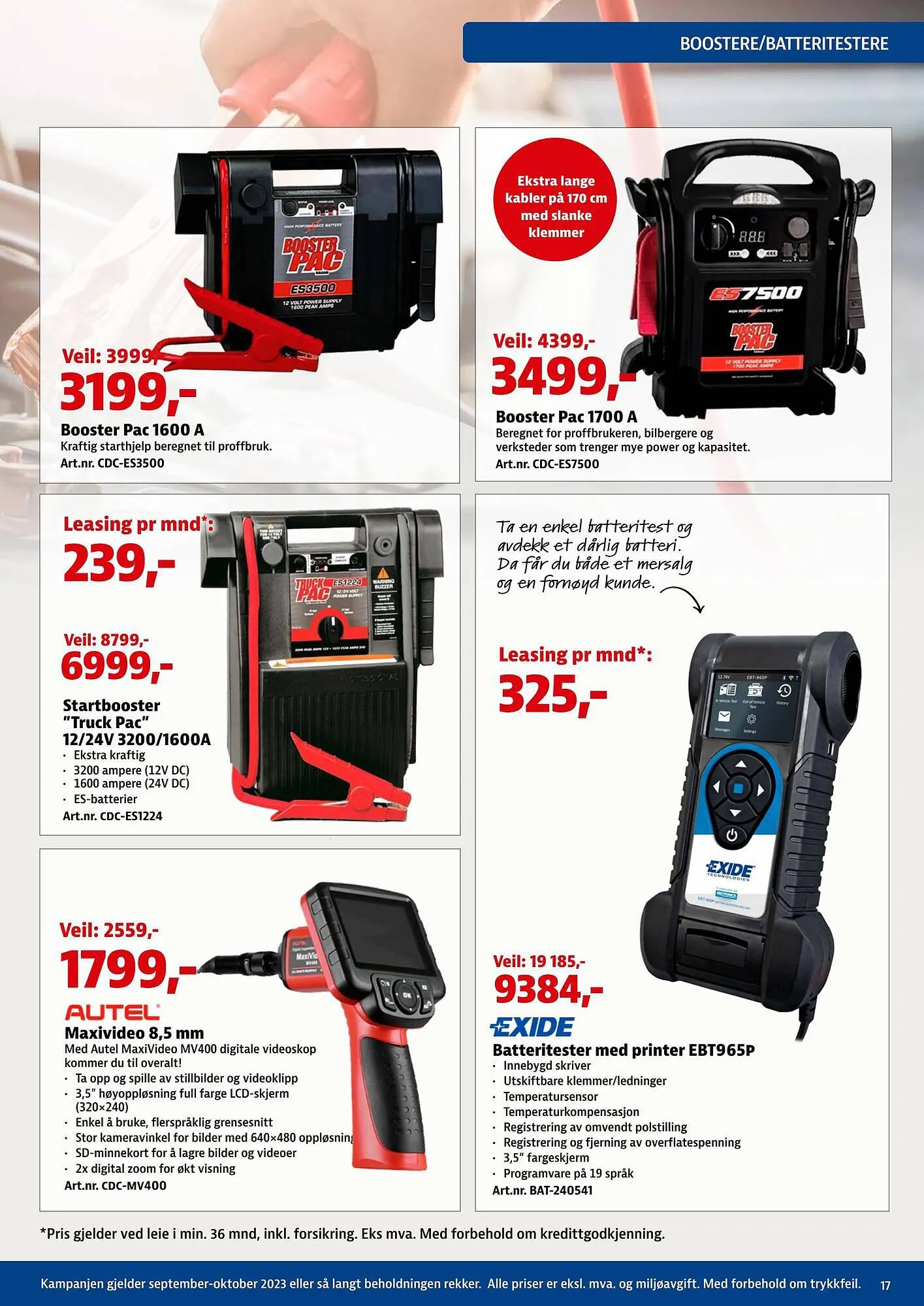 Bilxtra Kundeavis fra 2. september til 31. oktober 2023 - kundeavisside 17