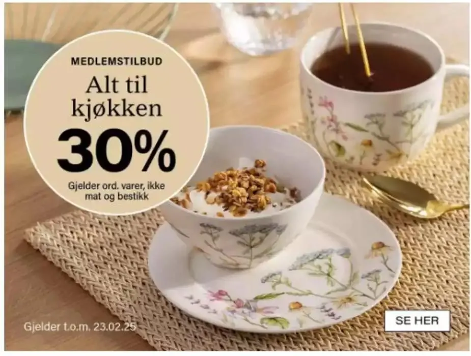 40% fra 22. januar til 23. februar 2025 - kundeavisside 4