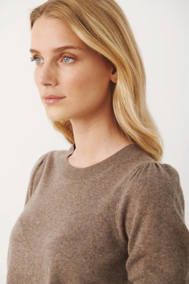 Evina PW Pullover Mink Melange