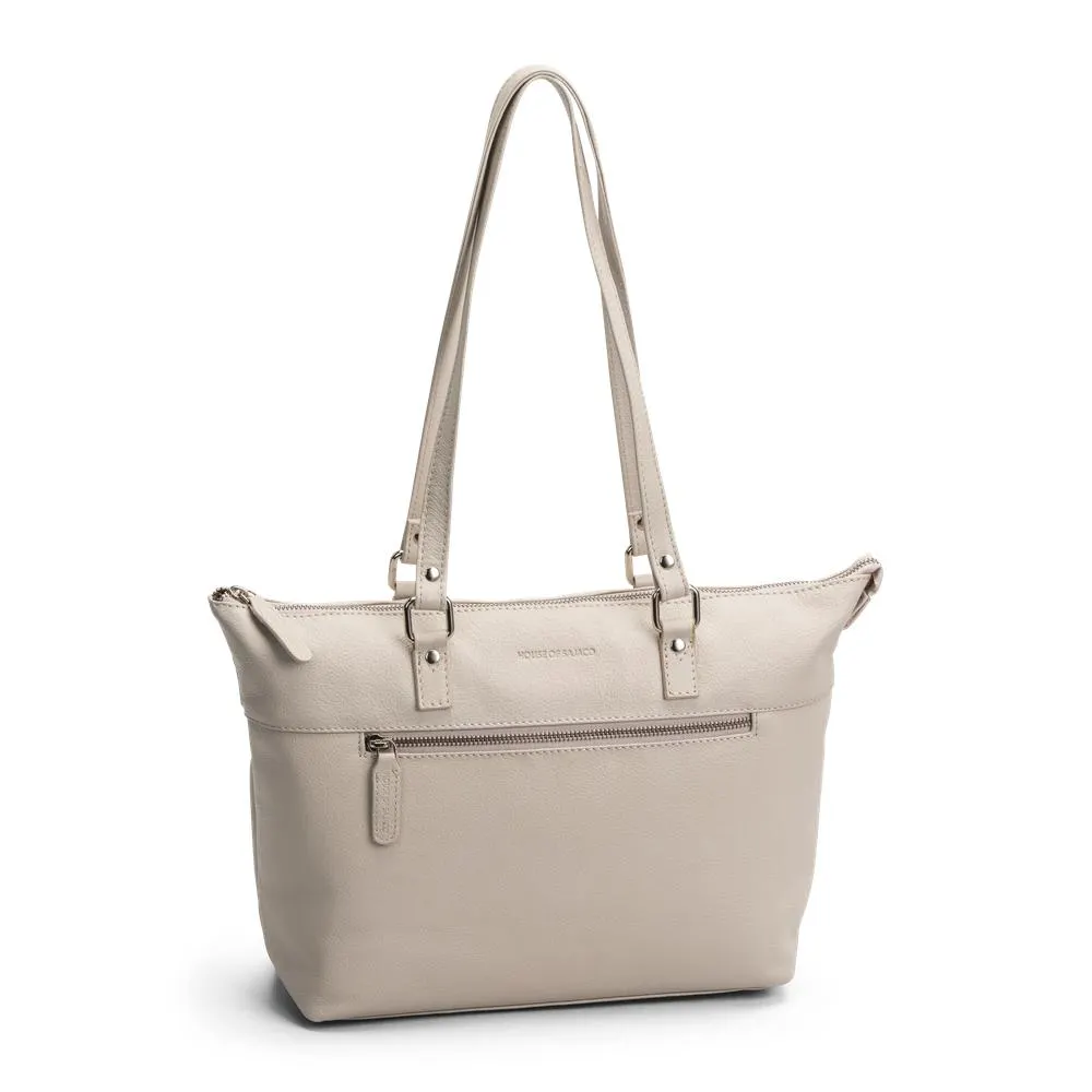 Shoppingveske i skinn