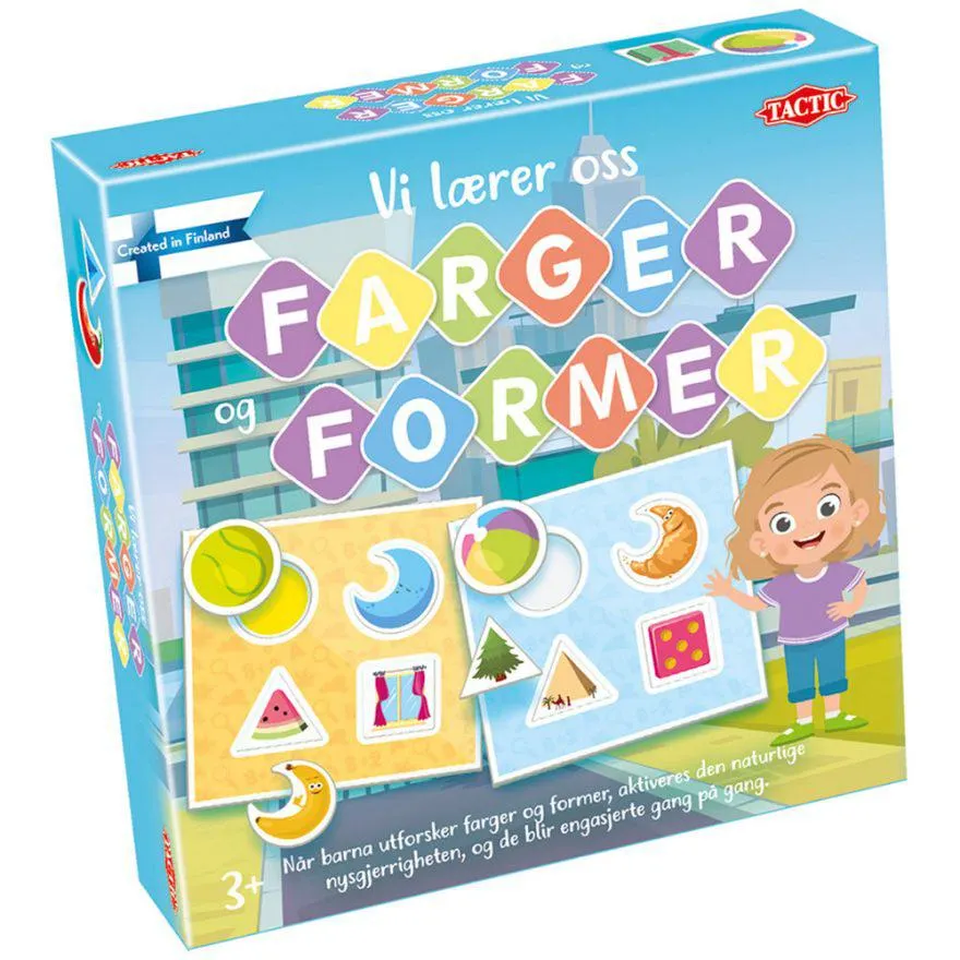 Vi lærer farger og former