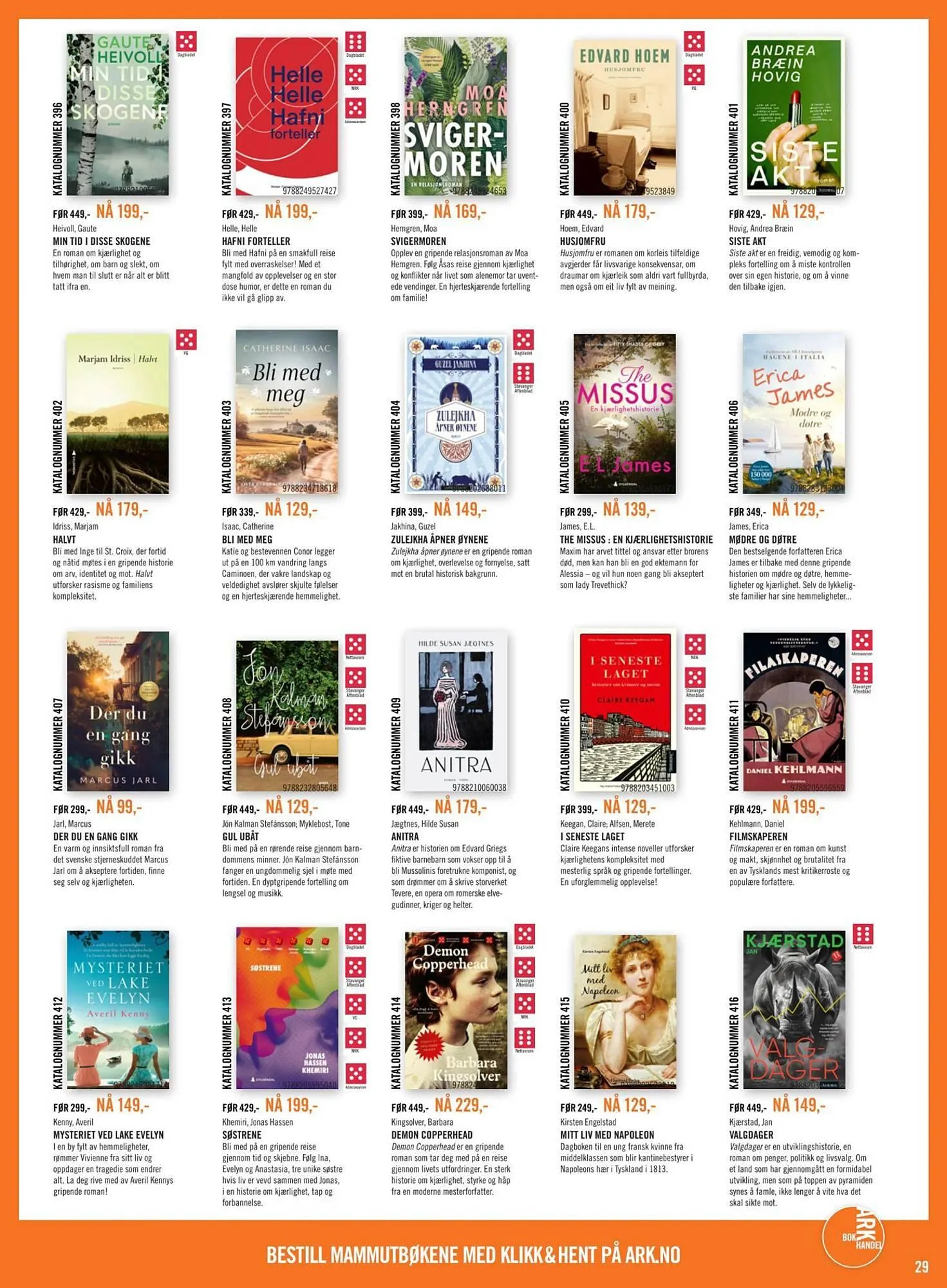 Ark Bokhandel kundeavis fra 16. februar til 9. mars 2026 - kundeavisside 29