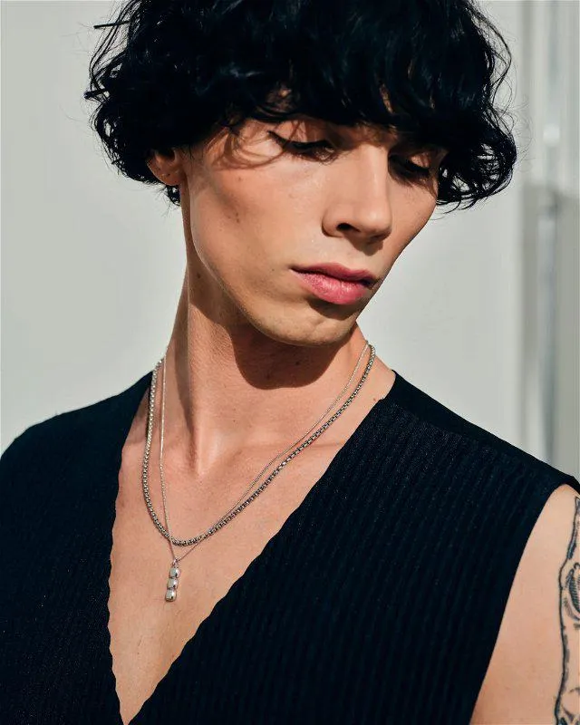 Mini Cushion Pendant Silver