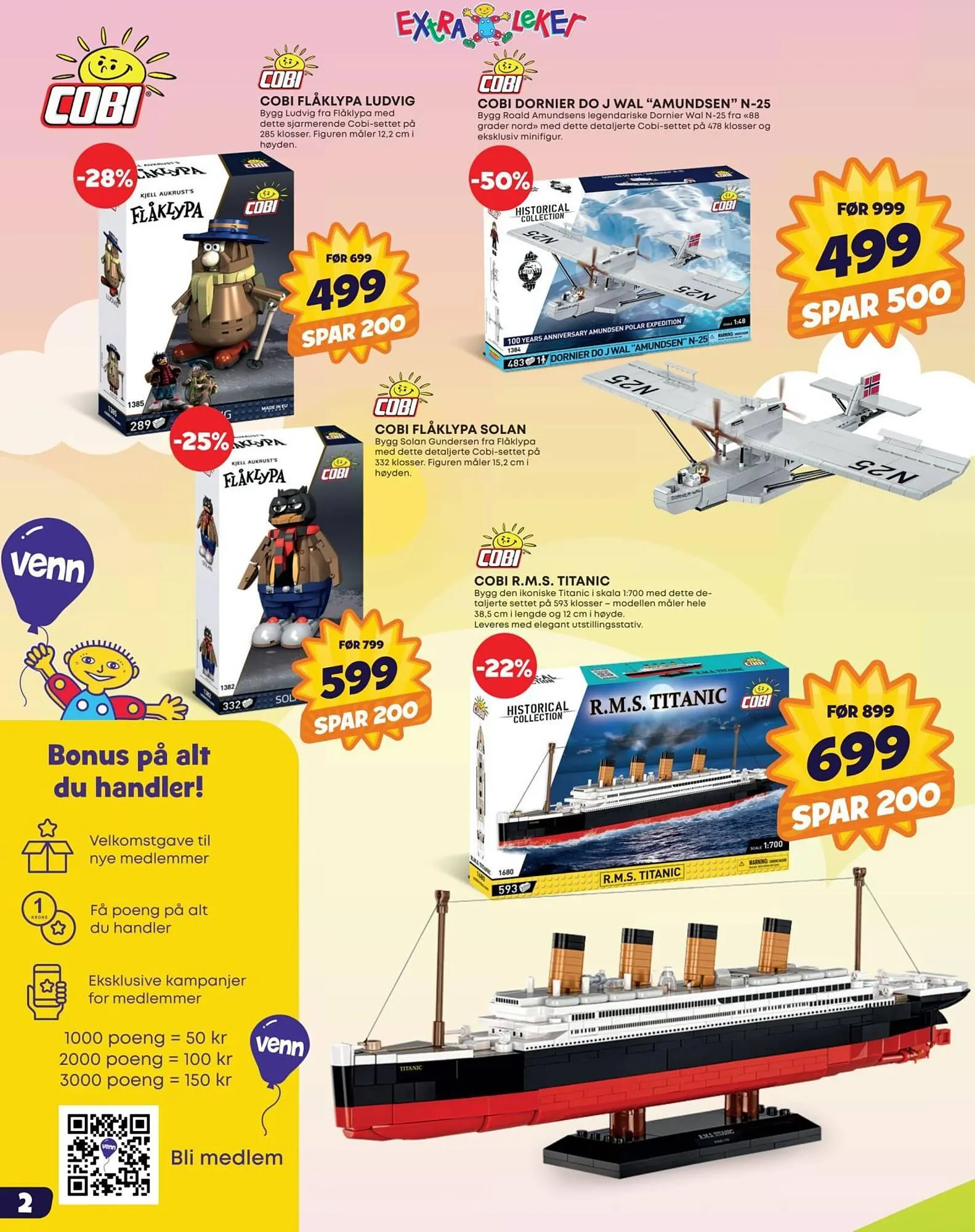 Extra Leker kundeavis fra 23. mars til 6. april 2026 - kundeavisside 2