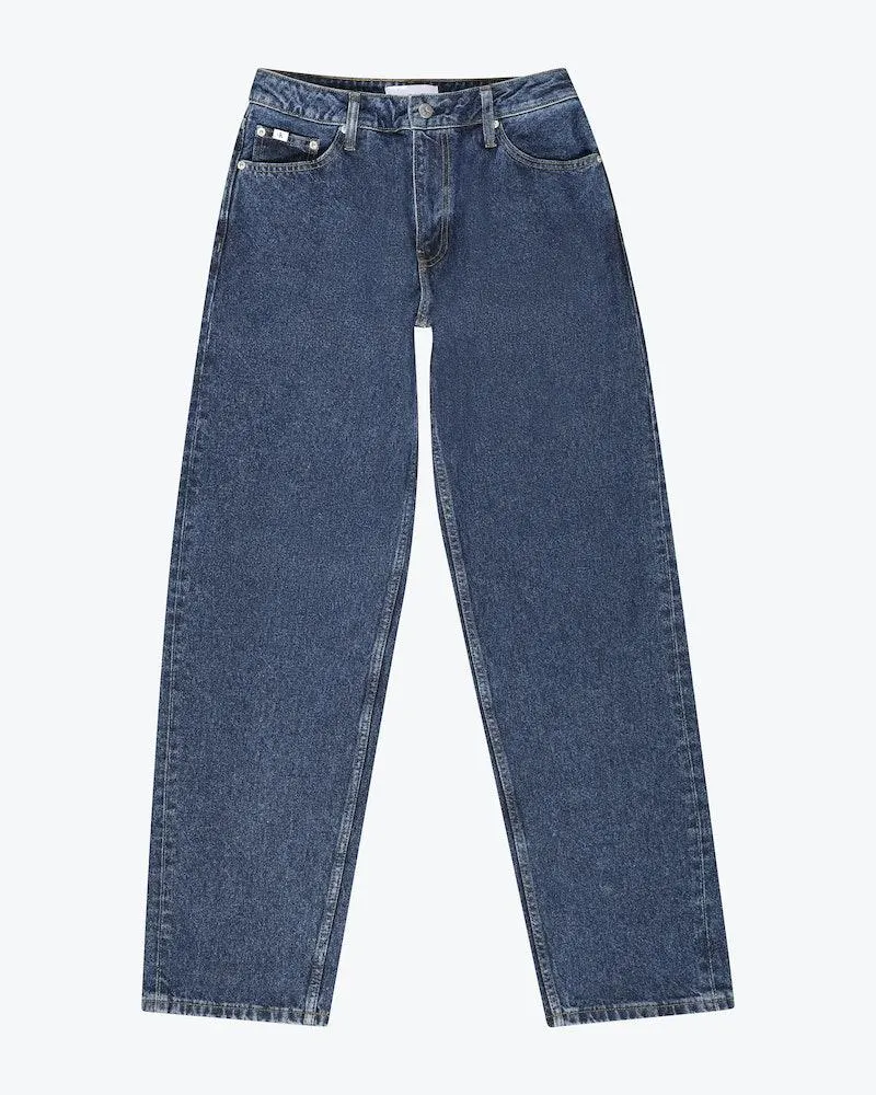 90's Straight Medium Blå Jeans