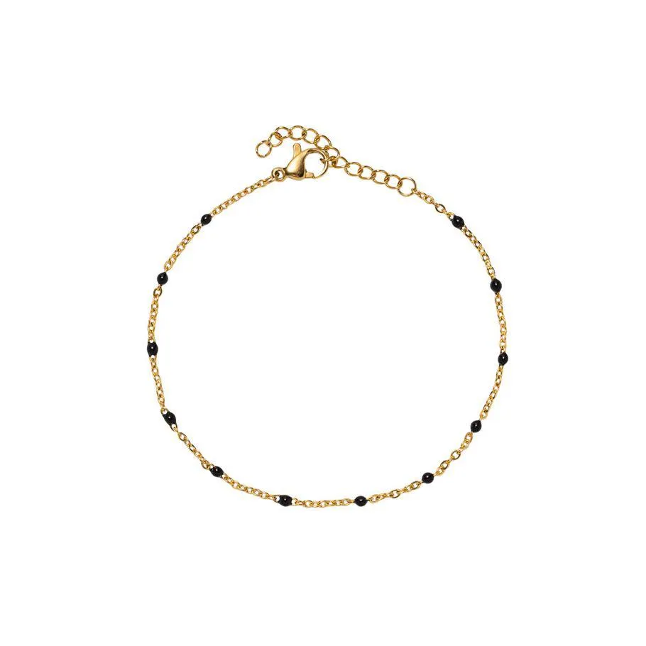 Emaljearmbånd Gullfarget Stål