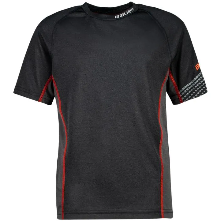 Essential Short Sleve Baselayer Top, treningstrøye junior, Grå