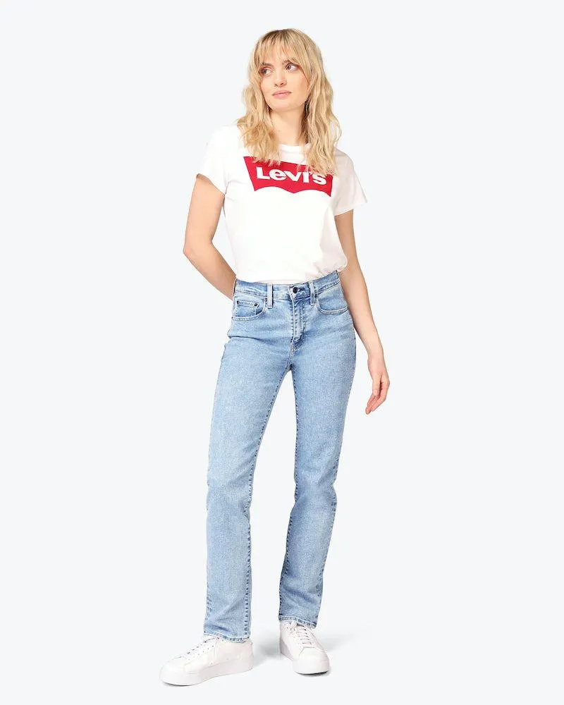 724™ High Rise Straight Lys Blå Jeans