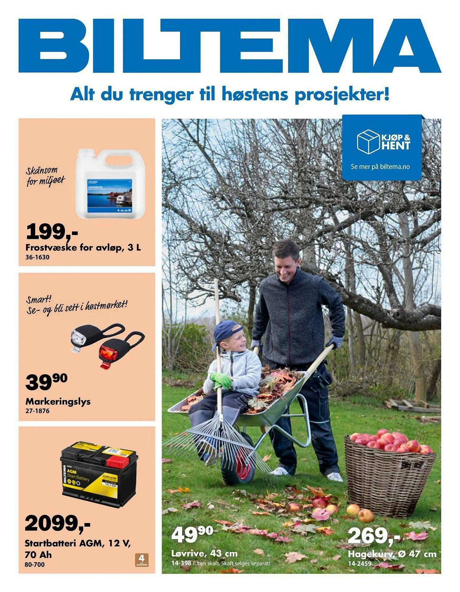 Biltema Kundeavis fra 18. september til 30. november 2023 - kundeavisside 1