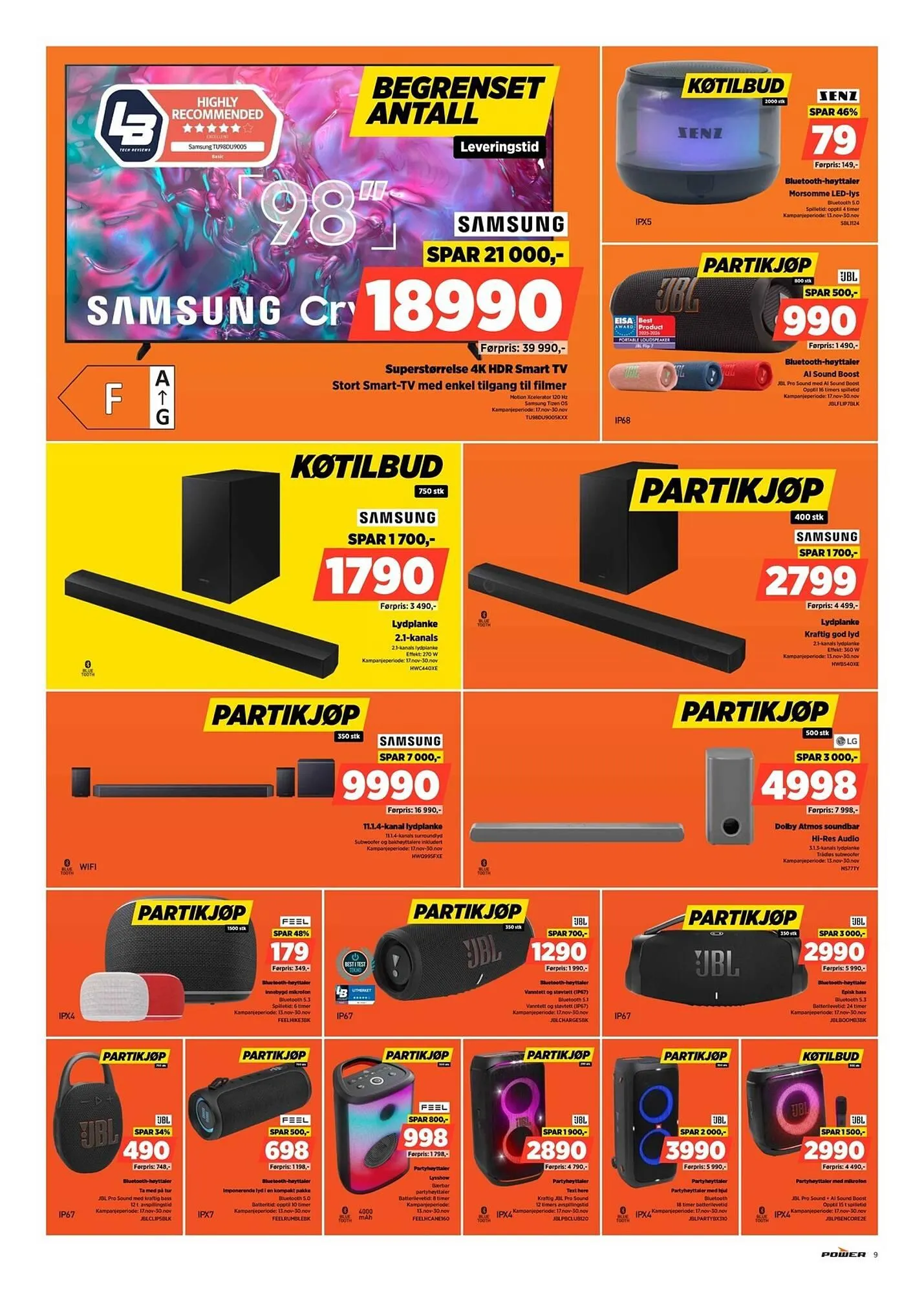 POWER kundeavis fra 17. november til 23. november 2025 - kundeavisside 9