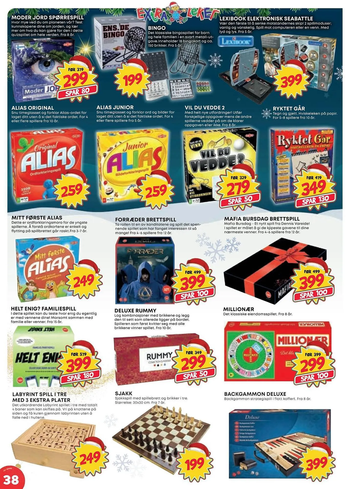 Extra Leker Kundeavis fra 14. november til 24. desember 2023 - kundeavisside 38