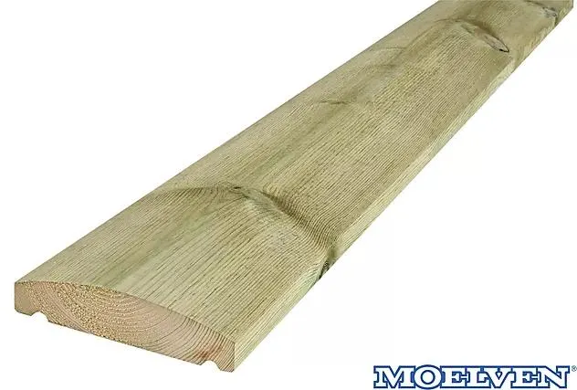 Altanrekke furu CU-impregnert rund 34 x 145 mm KL1