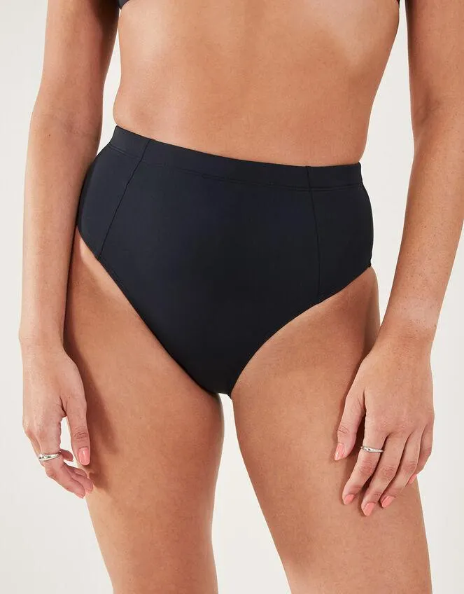 High Waist Bikini Briefs Black