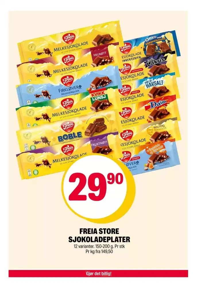 Stort utvalg av tilbud fra 25. november til 1. desember 2024 - kundeavisside 9