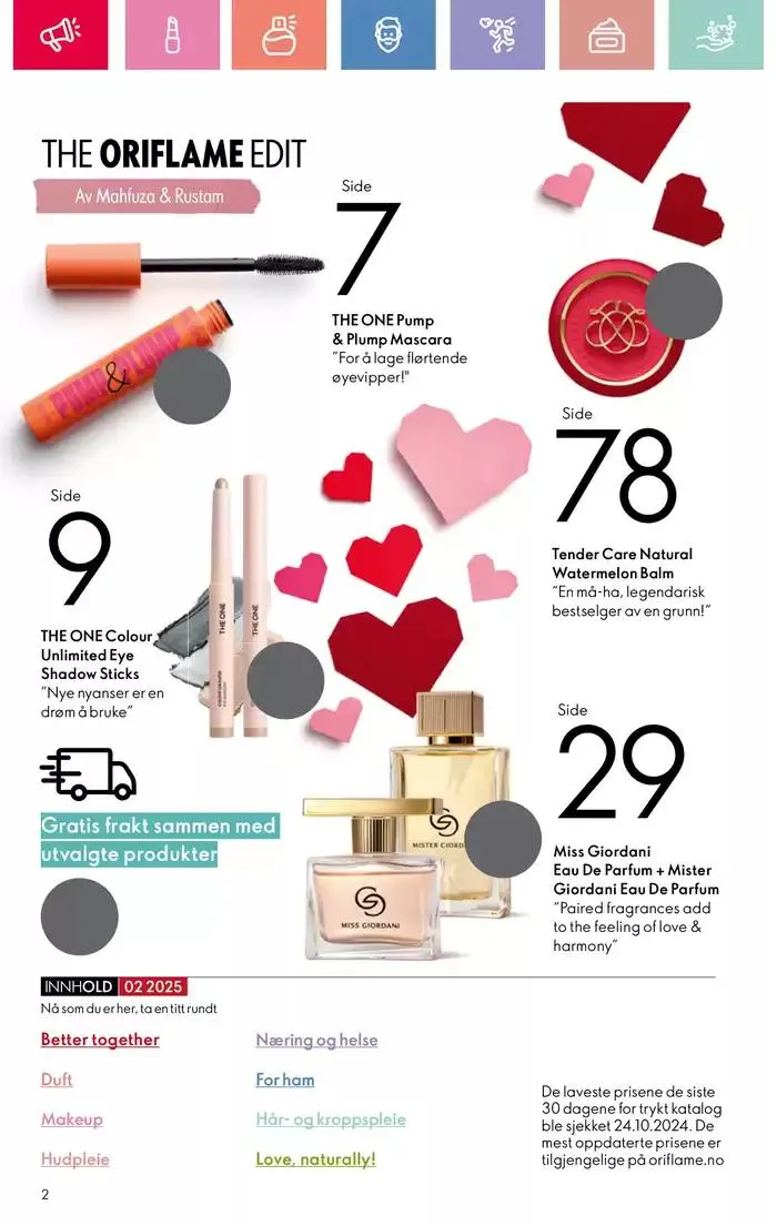 ORIFLAME Kundeavis fra 4. februar til 18. februar 2025 - kundeavisside 2