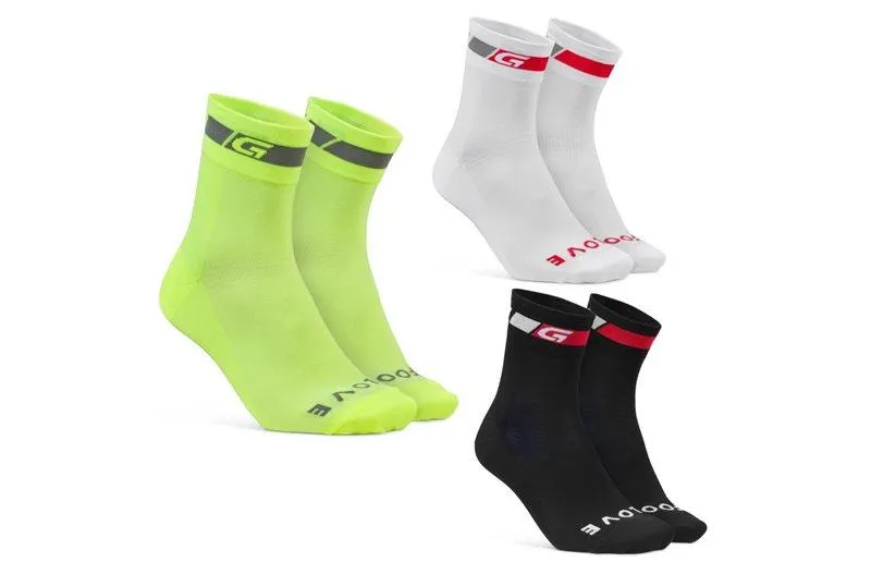 Gripgrab Sykkelstrømper Tricolore Regular Cut 3-pakning