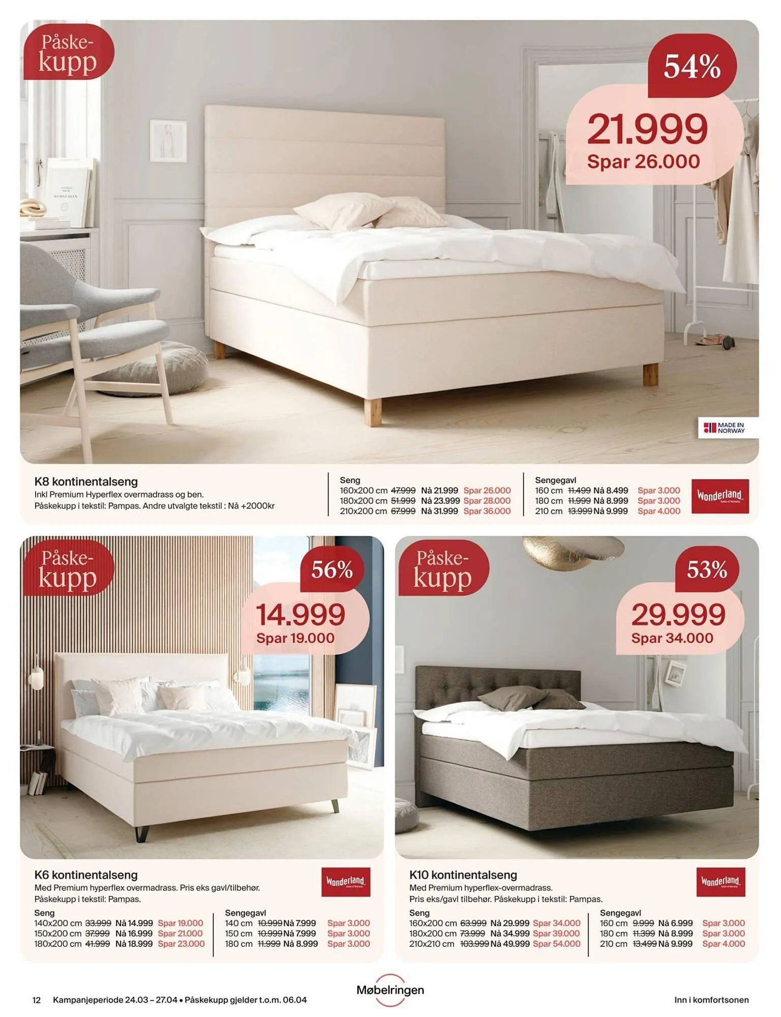 Møbelringen kundeavis fra 24. mars til 28. april 2026 - kundeavisside 12