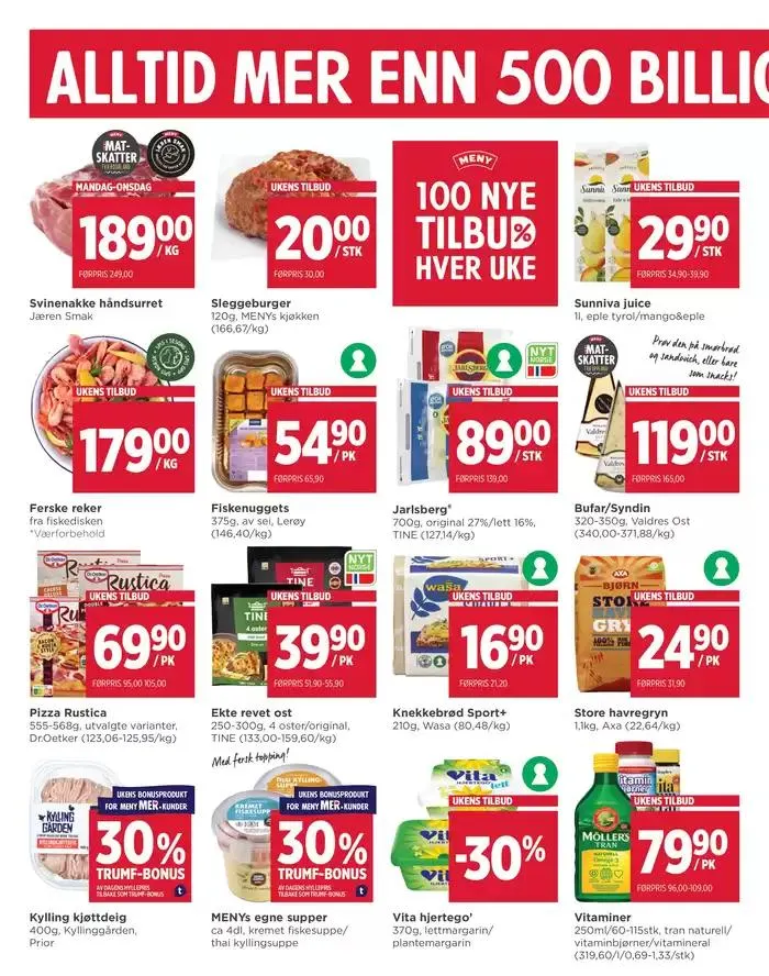 Meny Kundeavis fra 26. januar til 9. februar 2025 - kundeavisside 2