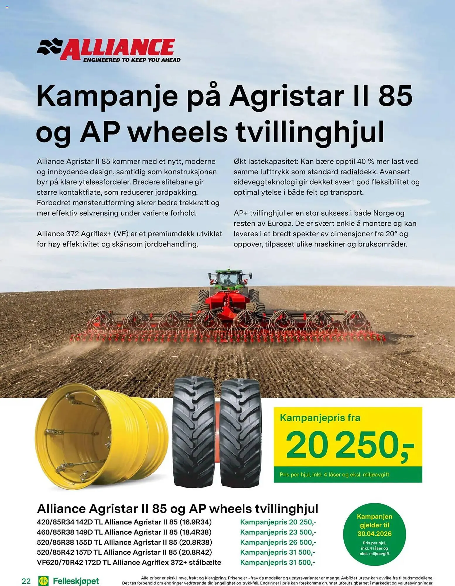Felleskjøpet kundeavis fra 22. april til 3. januar 2027 - kundeavisside 22