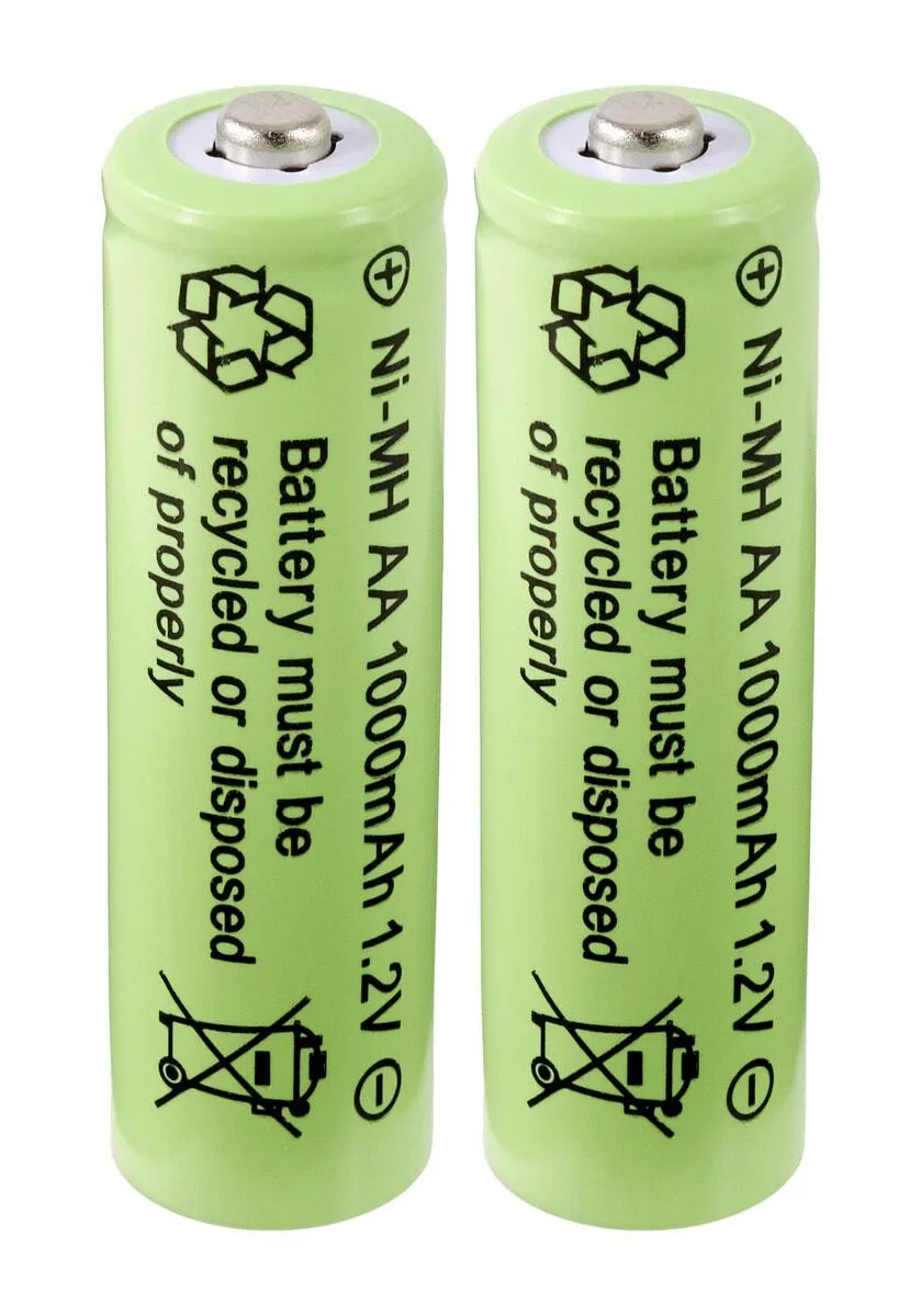 Oppladbart batteri AA/HR6 1000 mAh Solar, 2-pakning