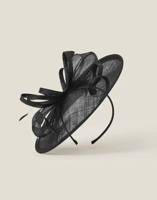 Penny Loop Fascinator Black