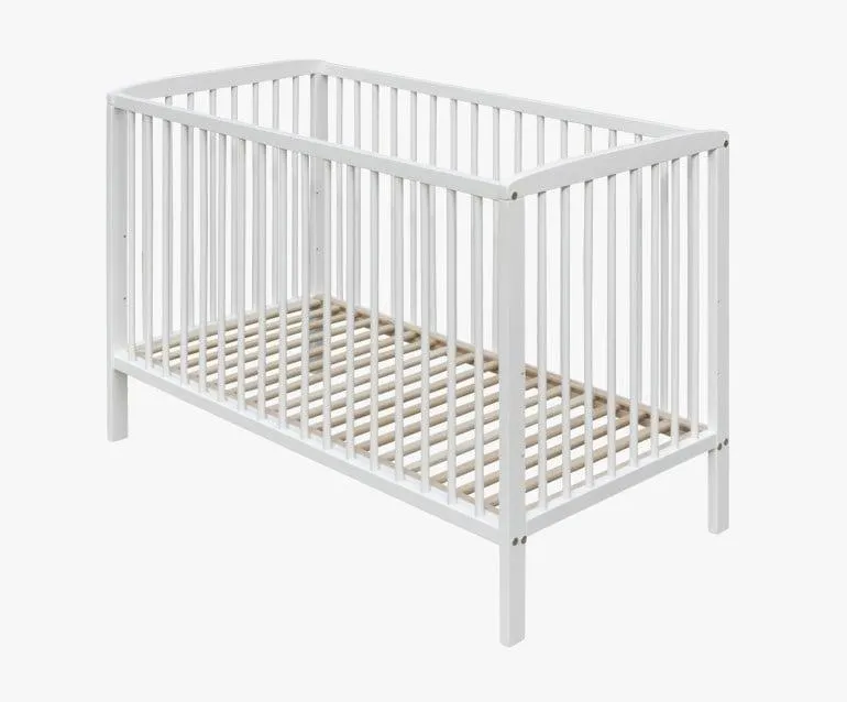 Sprinkelseng med dropside, white