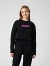 Borg Oversized Cropped Sweatshirt