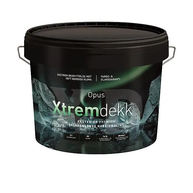 Hybridmaling Xtremdekk base hvit 9 liter