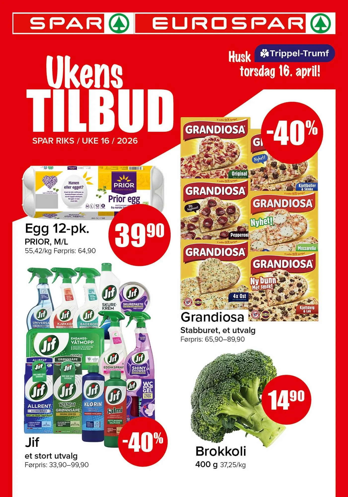 Eurospar kundeavis fra 13. april til 19. april 2026 - kundeavisside 1