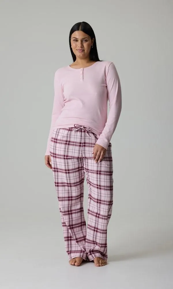 Todelt pysj i flanell