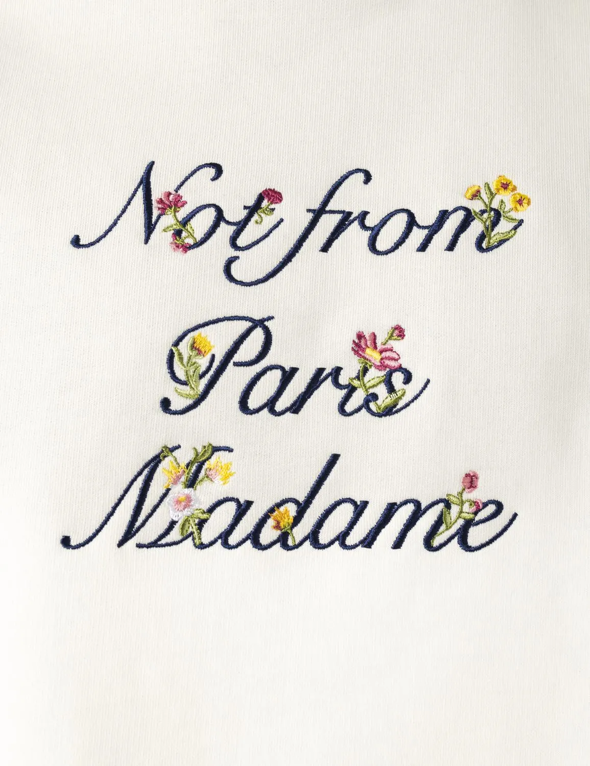 Le Sweat Slogan ‡ Fleurs Cream