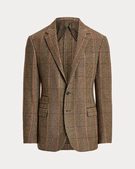 Kent Handmade Plaid Cashmere Sport Coat