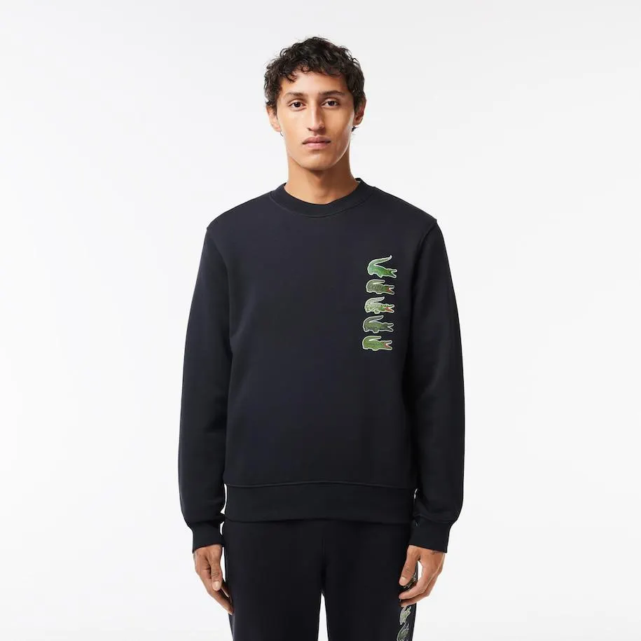 Classic Fit Croc Print Jogger Sweatshirt