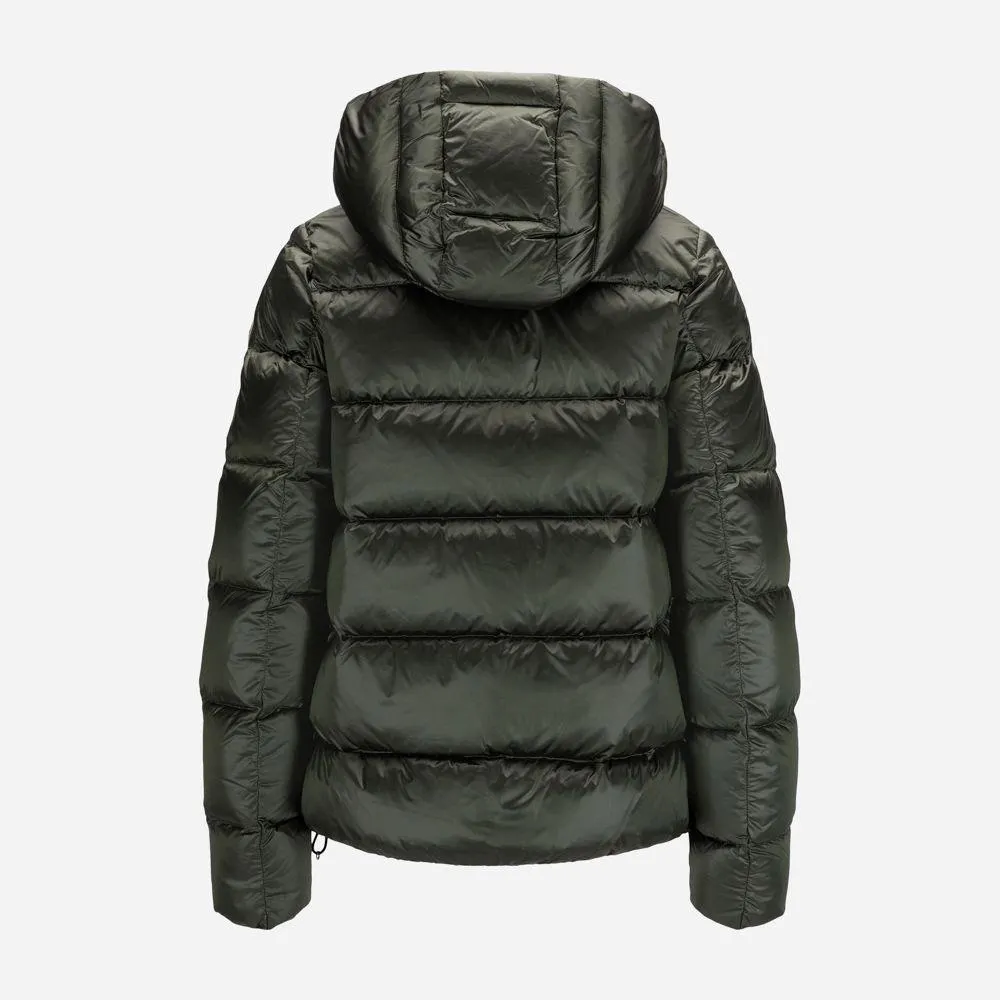 Ladies Hoodie Down Jacket - Underwood-Dark Steel