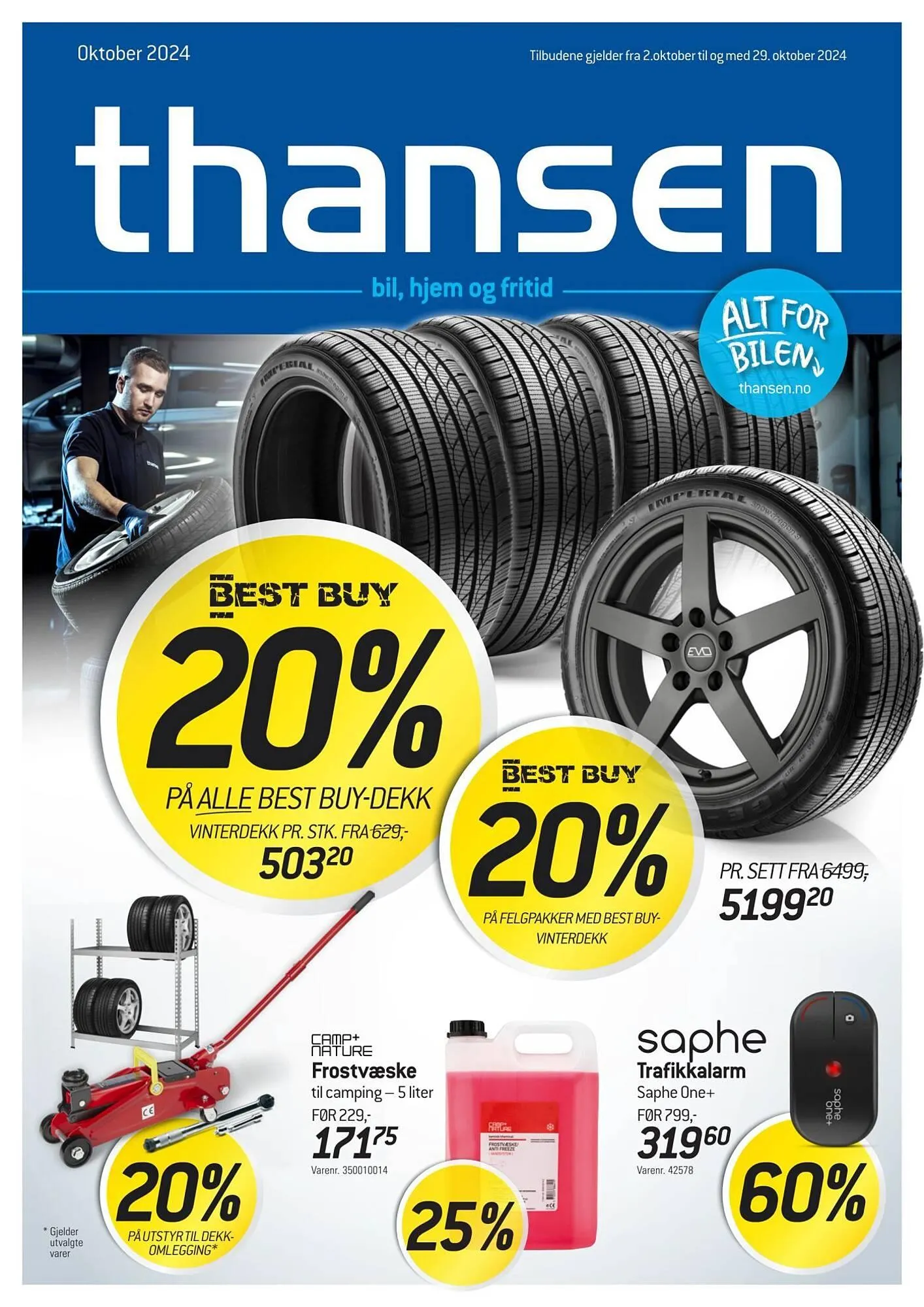 Thansen Kundeavis fra 1. oktober til 29. oktober 2024 - kundeavisside 1