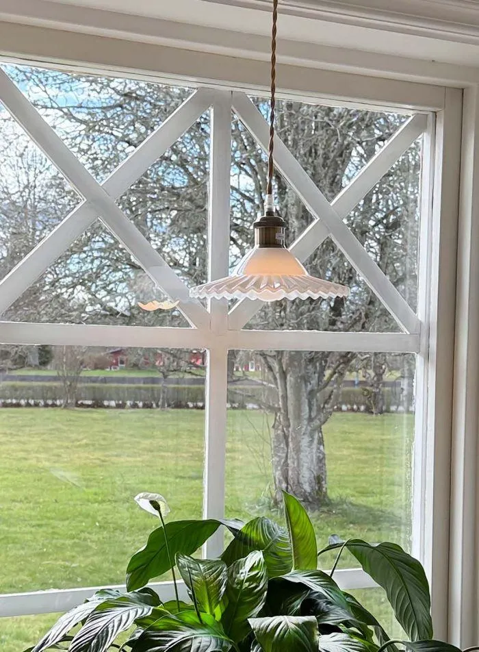 Silvia taklampe Ø21 - antikk/hvit