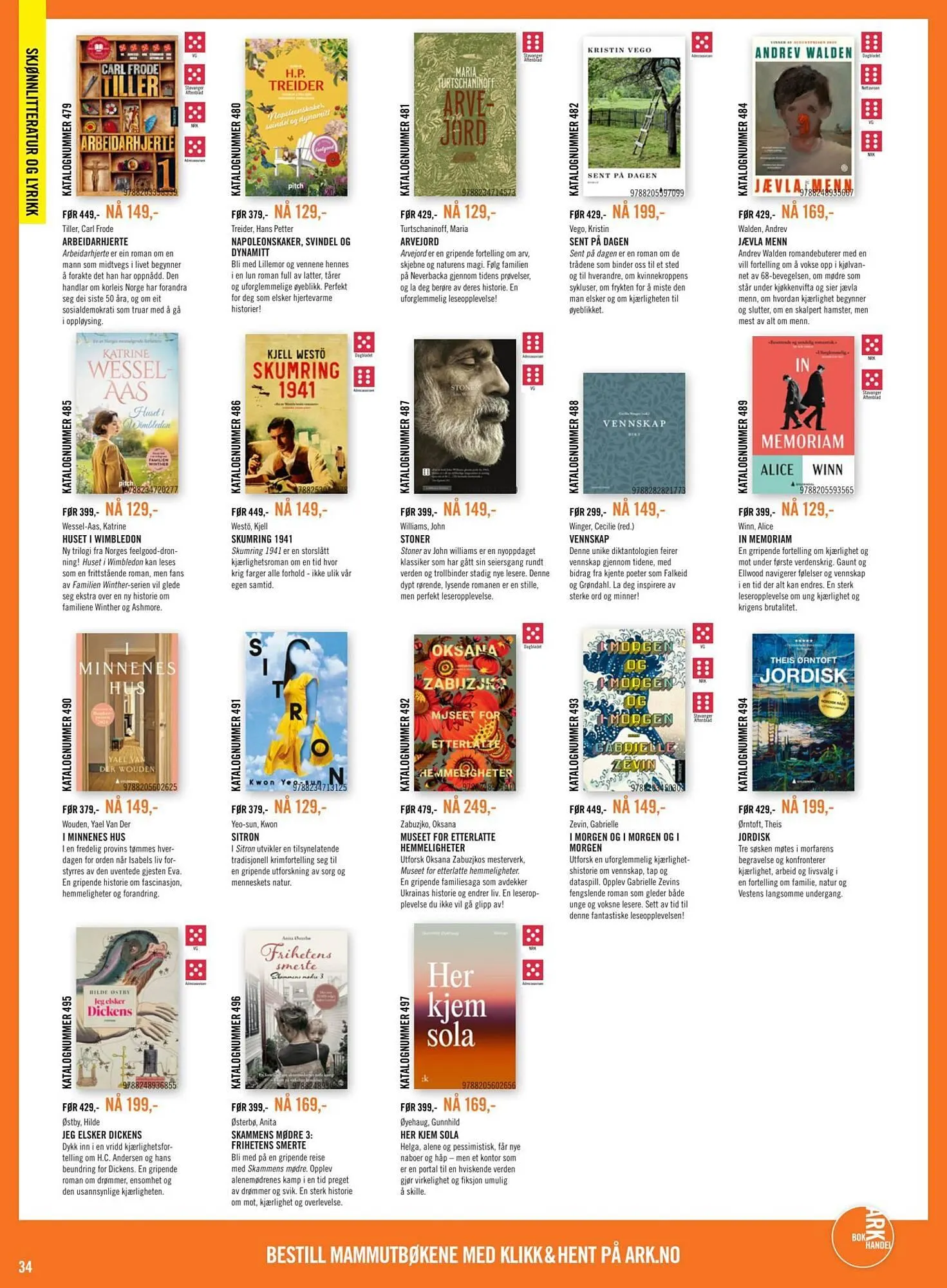 Ark Bokhandel kundeavis fra 16. februar til 9. mars 2026 - kundeavisside 34