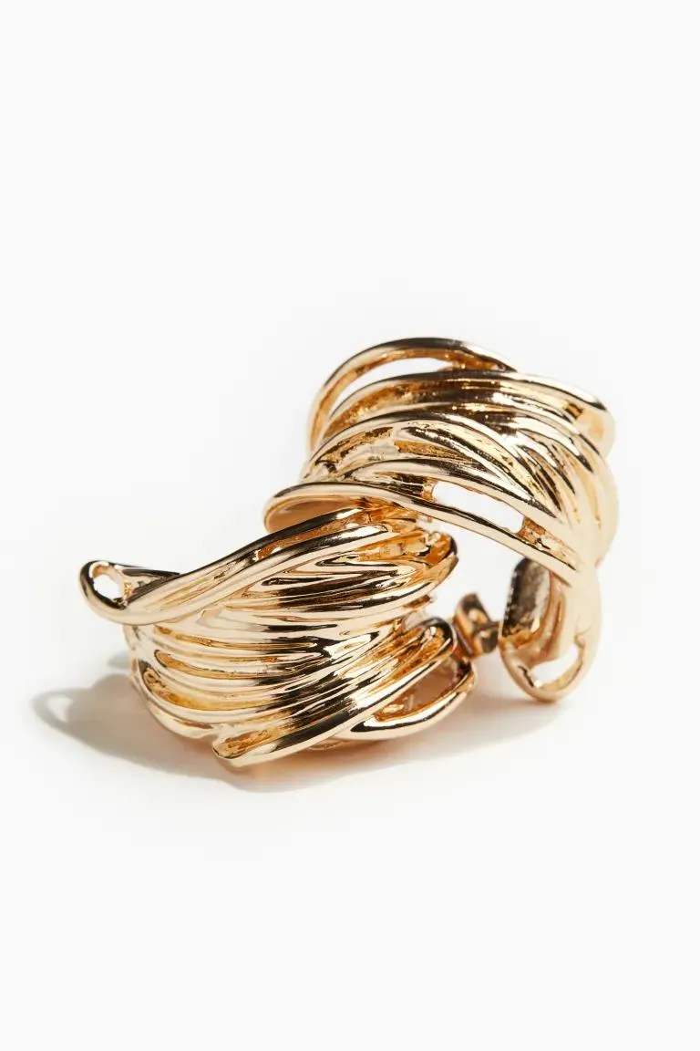 Intertwined hoop earrings