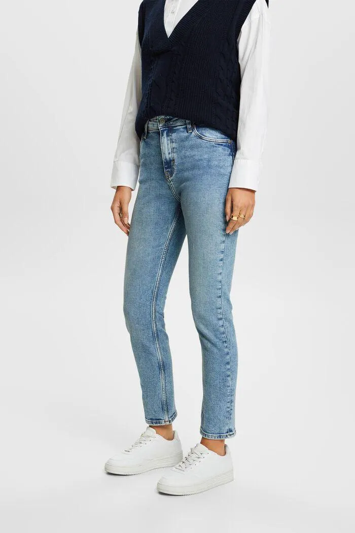 Mid-Rise Slim Stretch Jeans