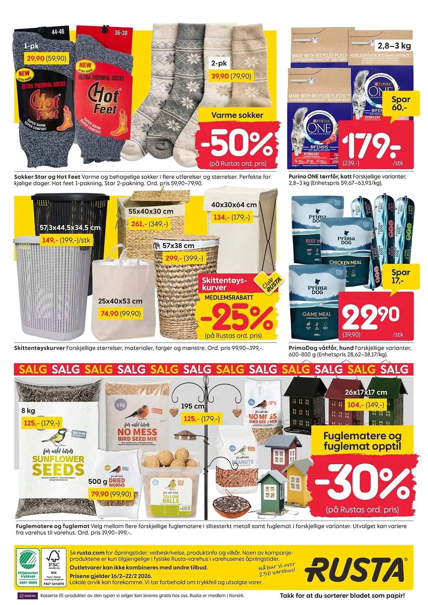 Rusta kundeavis fra 16. februar til 22. februar 2026 - kundeavisside 12