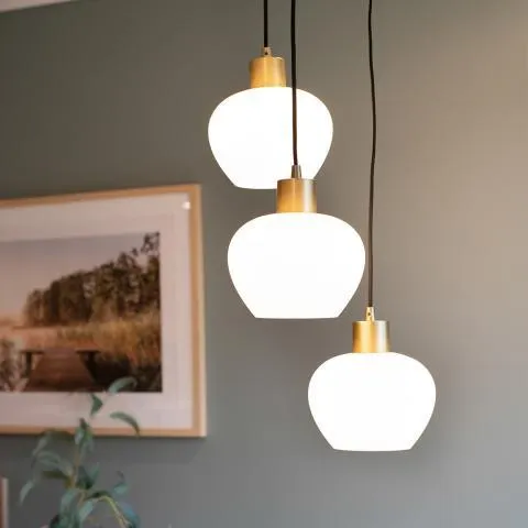 Kelly taklampe Hvit 3 lys