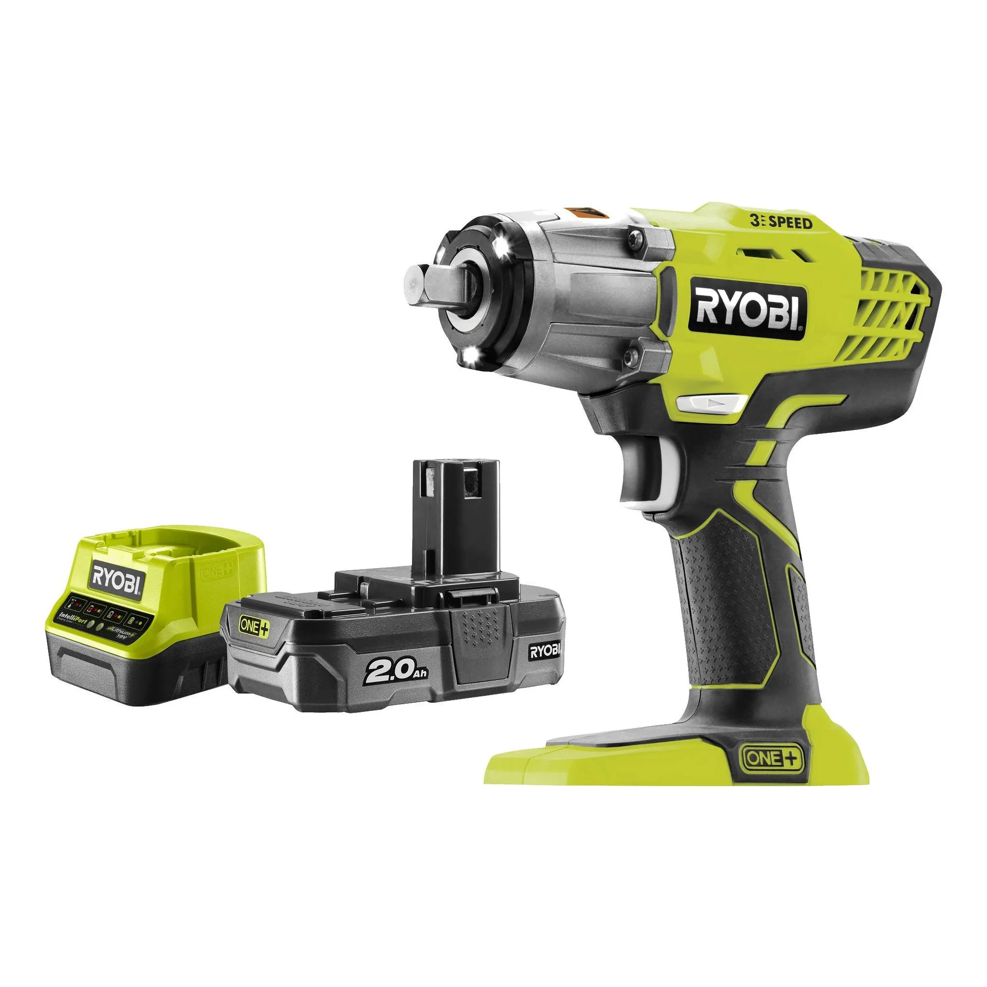 Batteridrevet muttertrekker 400 Nm 18 V 2,0 Ah