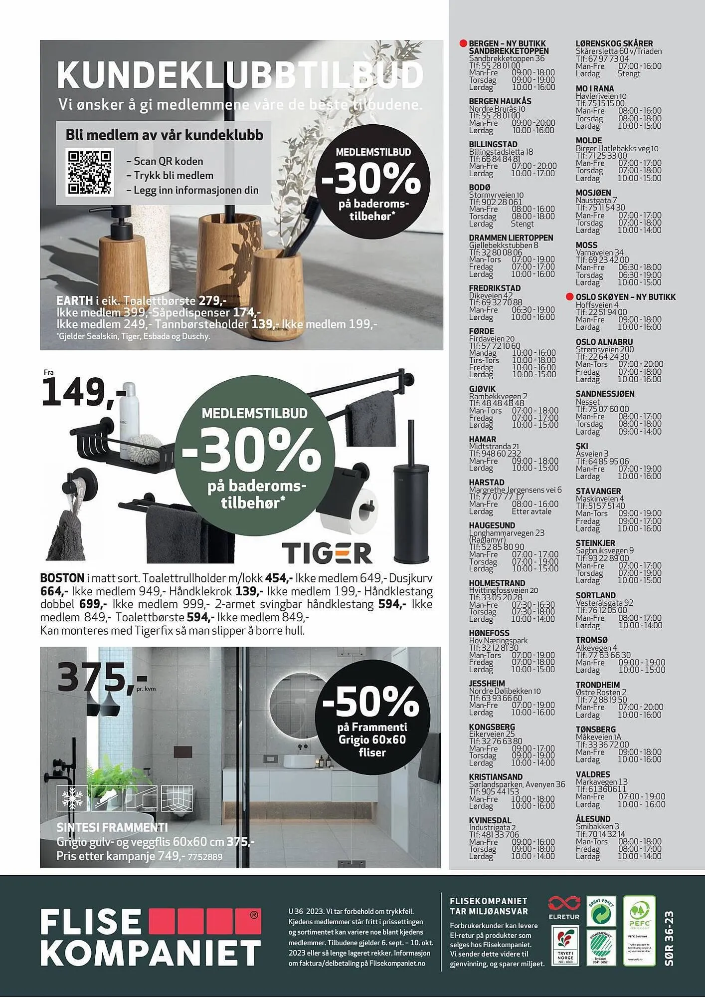Flisekompaniet Kundeavis fra 6. september til 10. oktober 2023 - kundeavisside 16