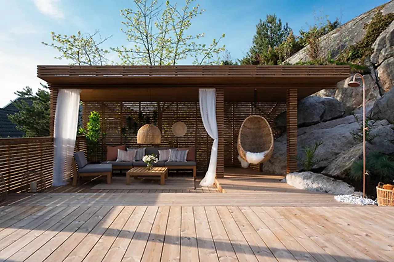 Termofuru terrassebord varmebehandlet furu 26x115 mm