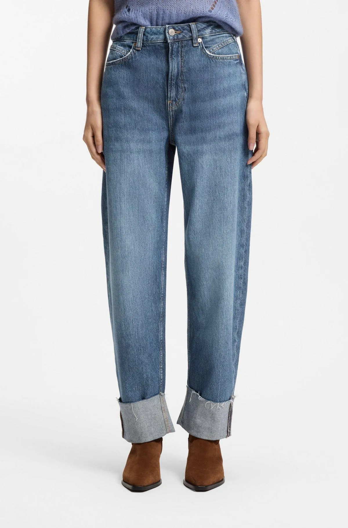 Relaxed-fit jeans with balloon leg