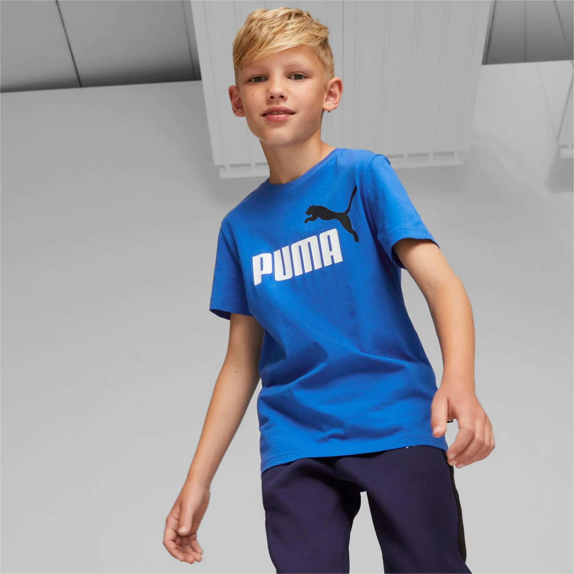 Essentials+ Two-Tone Logo Youth Tee