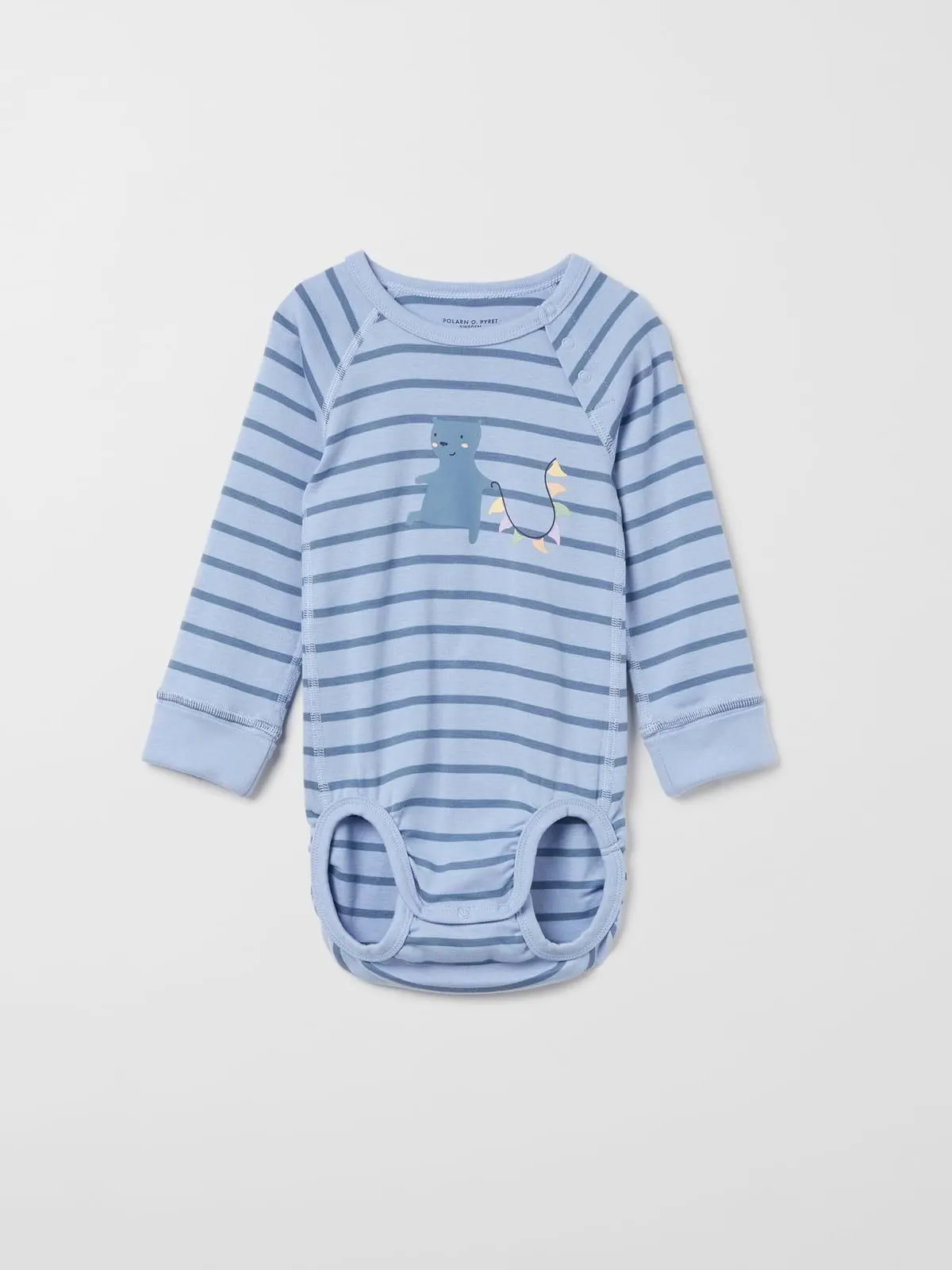 Forlengbar ribbestrikket body bjørn stripet