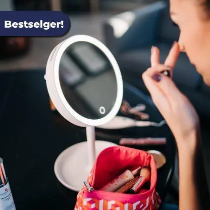 Beurer BS 45 Trådløst bordspeil med LED-lys, 17,5 cm